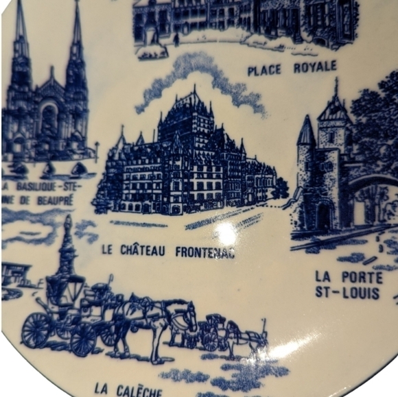 Vintage Quebec Decorative Plate - 6.25" - Picture 2 of 4